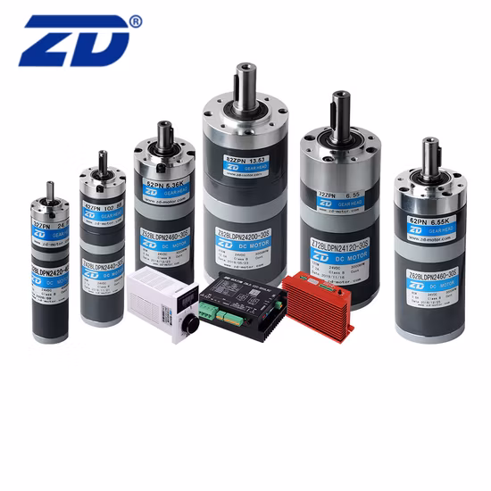 ZD Alto desempenho elétrico de alta qualidade com escova AC / DC ou motor de engrenagem sem escova Fabricação de caixa de engrenagens planetárias para soluções de automação