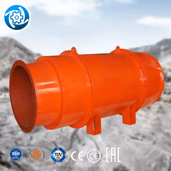 Ventilador de túnel Sdf12.5# 2X75kw / Ventilador de tubo de alta pressão / Fornecimento local