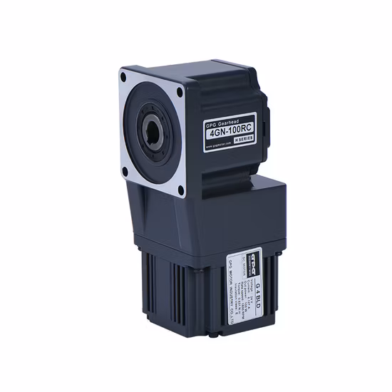 Motor de engrenagem sem escova sem-fim, ângulo reto de alta potência, 80mm, 25w, queimador de pellets, controle de velocidade